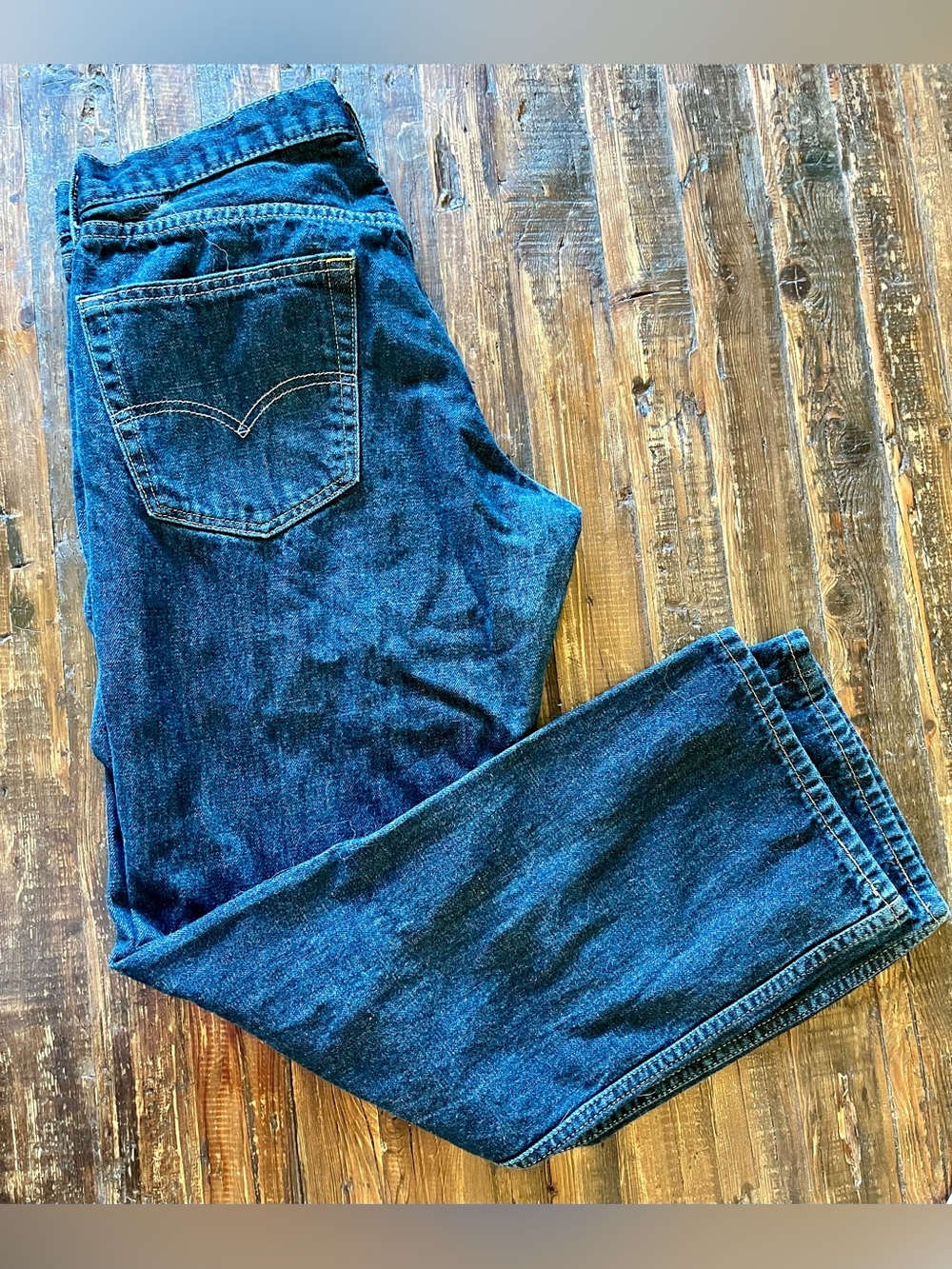Levi's 559 Men’s Dark Blue Jeans Sz 34X32 EUC